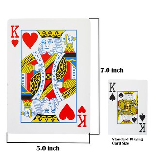 Foto 2 | Foto 2 | Juego De Cartas Yuanhe Jumbo, Baraja Grande, Decoración Para Fiestas De Casino - Venta Internacional.