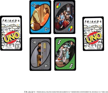 Foto 3 | Foto 3 | Juego De Cartas Mattel Games Uno Friends Family Adult 2-6 Jugadores - Venta Internacional.