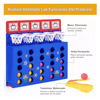 Foto 5 | Foto 5 | Diversión De Escritorio Para Niños Catapulta Salto Bola Azul
