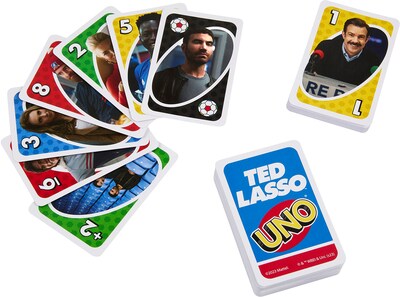 Foto 3 | Foto 3 | Juego De Cartas Mattel Games Uno Ted Lasso Inspirado En Adolescentes Y Adultos - Venta Internacional.