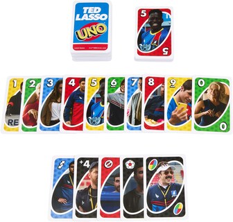 Foto 6 | Foto 6 | Juego De Cartas Mattel Games Uno Ted Lasso Inspirado En Adolescentes Y Adultos - Venta Internacional.