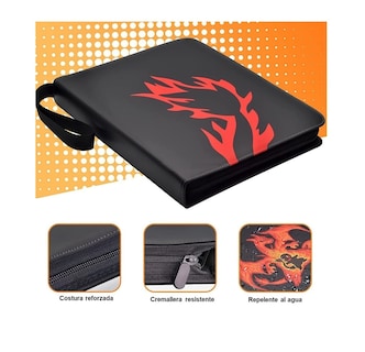 Foto 2 | Foto 2 | Álbum Para 360 Cartas De Pokémon O Similares 27x33 Cm Orange Desi - Venta Internacional.