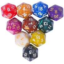 Juego De Dados Poliédricos, 10 Piezas, D20, 22 Mm, Para Juegos De Mesa Dnd Rpg Mtg - Venta Internacional.