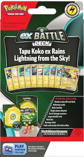 Foto 3 | Foto 3 | Juego De Cartas Coleccionables Pokemon Ex Battle Deck Tapu Koko Ex - Venta Internacional.