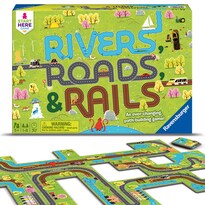 Juego De Combinación Ravensburger Rivers, Roads And Rails Kids 5+ - Venta Internacional.