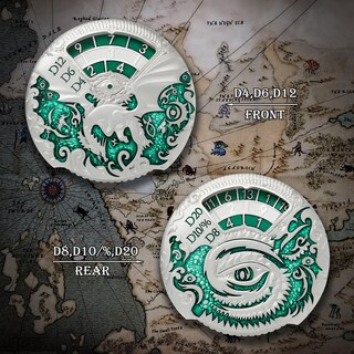 Foto 5 | Foto 5 | Juego De Dados Metálicos Fidget Spinner Dndnd Dragon Roulette 7 En 1 - Venta Internacional.