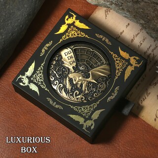 Foto 4 | Foto 4 | Juego De Dados D&d De Metal Spinner Dndnd 7 En 1 Con Caja De Regalo, Color Latón - Venta Internacional.