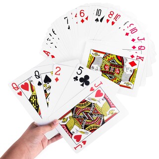 Foto 1 | Foto 1 | Juego Completo De Póquer Playing Cards Super Z Outlet Giant Jumbo Deck - Venta Internacional.