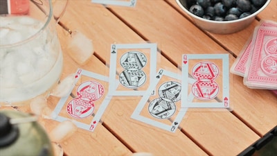 Foto 4 | Foto 4 | Juego De Cartas Para Bicicleta, Impermeable, Rojo, Plástico Transparente, 30% Reciclable - Venta Internacional.
