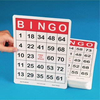 Foto 2 | Foto 2 | Cartones De Bingo S&s Worldwide Jumbo Con Números Grandes, Paquete De 100 - Venta Internacional.