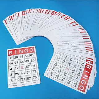 Foto 5 | Foto 5 | Cartones De Bingo S&s Worldwide Jumbo Con Números Grandes, Paquete De 100 - Venta Internacional.