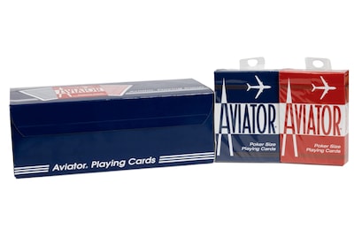 Foto 1 | Foto 1 | Juego De Cartas Aviator Standard Index Paquete De 12 Rojo - Venta Internacional.