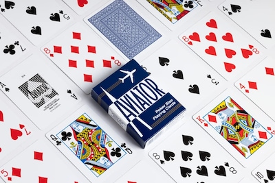 Foto 3 | Foto 3 | Juego De Cartas Aviator Standard Index Paquete De 12 Rojo - Venta Internacional.