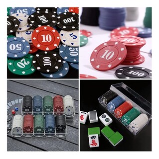 Foto 3 | Foto 3 | 100 Pzas Fichas Poker Con Caja De Almacenamiento De Plástico