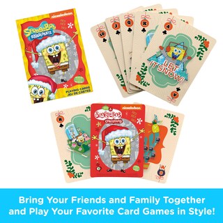 Foto 2 | Foto 2 | Juego De Cartas Aquarius Con Temática Navideña De Bob Esponja - Venta Internacional.