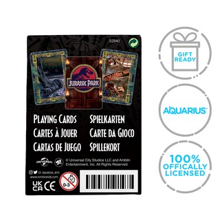 Foto 7 | Foto 7 | Baraja De Cartas Con Temática De Parque Jurásico Aquarius - Venta Internacional.