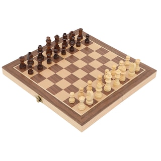 Foto 1 | Foto 1 | Ajedrez de Madera Tablero Plegable de Lujo Chess Pintadita Didacti 29 x 29 cm