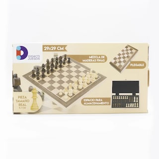 Foto 5 | Foto 5 | Ajedrez de Madera Tablero Plegable de Lujo Chess Pintadita Didacti 29 x 29 cm