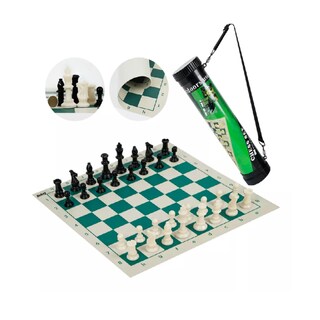 Foto 3 | Foto 3 | Ajedrez Profesional Piezas Blancas Y Negras En Cubo, Belug Verde