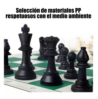 Foto 4 | Foto 4 | Ajedrez Profesional Piezas Blancas Y Negras En Cubo, Belug Verde