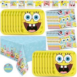 Foto 1 | Foto 1 | Decoraciones Para Fiestas De Cumpleaños De Bob Esponja Con Licencia Oficial - Venta Internacional.
