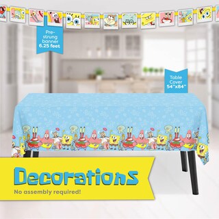 Foto 3 | Foto 3 | Decoraciones Para Fiestas De Cumpleaños De Bob Esponja Con Licencia Oficial - Venta Internacional.