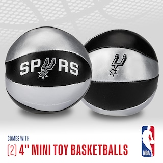 Foto 2 | Foto 2 | Balones De Baloncesto De Juguete Franklin Sports Nba San Antonio Spurs De 4 Pulgadas - Venta Internacional.