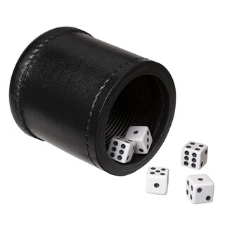 Foto 2 | Foto 2 | Set De Tazas Para Dados We Games Professional, Hechas A Mano, De Piel, Color Negro - Venta Internacional.