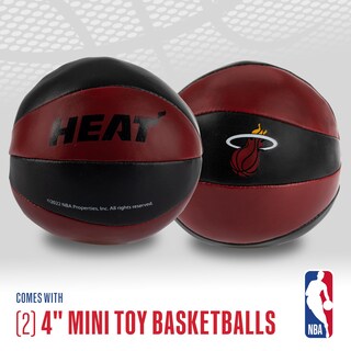 Foto 2 | Foto 2 | Balones De Baloncesto De Juguete Franklin Sports Nba Miami Heat De 4 Pulgadas, Paquete De 2 - Venta Internacional.
