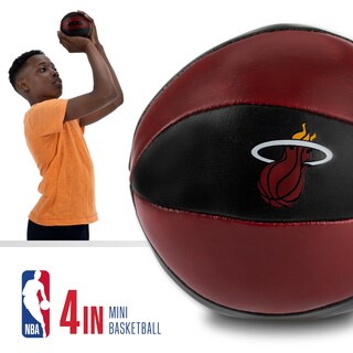 Foto 3 | Foto 3 | Balones De Baloncesto De Juguete Franklin Sports Nba Miami Heat De 4 Pulgadas, Paquete De 2 - Venta Internacional.