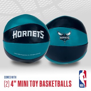 Foto 2 | Foto 2 | Balones De Baloncesto De Juguete Franklin Sports Nba Charlotte Hornets De 4 Pulgadas - Venta Internacional.