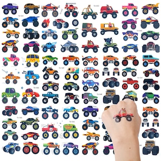 Foto 1 | Foto 1 | Tatuajes Temporales Luter Monster Truck Para Niños (12 Unidades) - Venta Internacional.