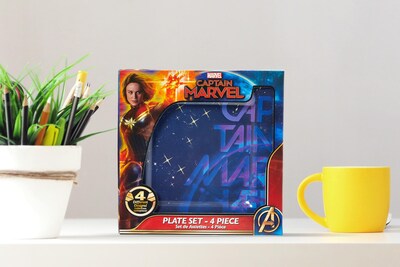 Foto 6 | Foto 6 | Juego De Platos Seven20 Marvel Captain Marvel Celestial Goose De 4 Piezas - Venta Internacional.
