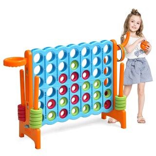 Foto 1 | Foto 1 | Set De Juego Gigante Costway Jumbo 4 Para Anotar Con Aro De Baloncesto - Venta Internacional.