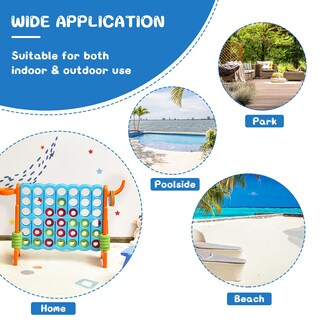 Foto 5 | Foto 5 | Set De Juego Gigante Costway Jumbo 4 Para Anotar Con Aro De Baloncesto - Venta Internacional.