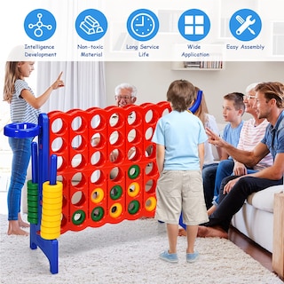Foto 4 | Foto 4 | Set De Juego Gigante Costway Jumbo 4 Para Anotar Con Aro De Baloncesto - Venta Internacional.
