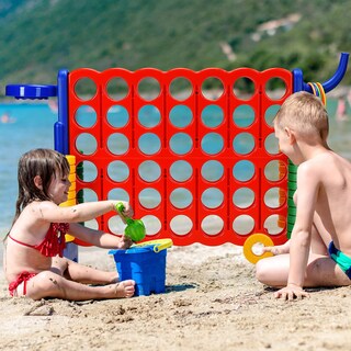Foto 7 | Foto 7 | Set De Juego Gigante Costway Jumbo 4 Para Anotar Con Aro De Baloncesto - Venta Internacional.