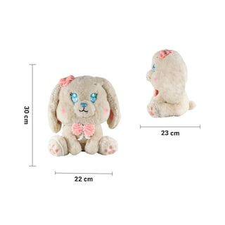 Foto 3 | Foto 3 | Peluche de Conejo con Moño Beige Tierna Importadora La Merced Felpa Hipoalergénica