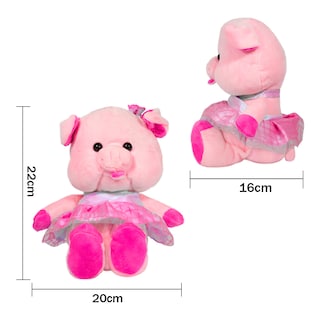 Foto 3 | Foto 3 | Peluche De Puerquito Cochinitas Bailarinas Pack 3 Piezas Suave Hipoalergénica