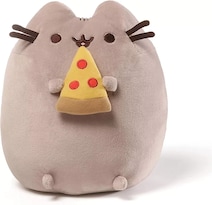 Peluche Gund color Gris Gato Pusheen de Felpa con Pizza Snack 25 CM