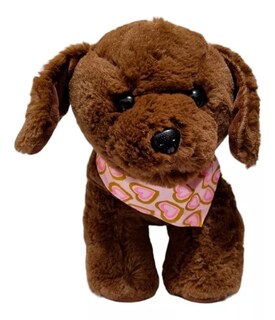 Foto 2 | Foto 2 | Perro de Peluche Paluchería color Marrón Perrito Amoroso con Bandana Corazones 30 CM