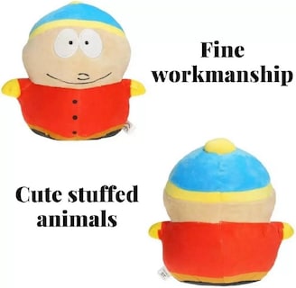 Foto 3 | Foto 3 | Peluche Belug Kenny Cartman de 18 cm