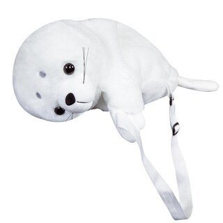 Foto 1 | Foto 1 | Venta Internacional - Mochila de Peluche Cute Seal Blanca 50 cm