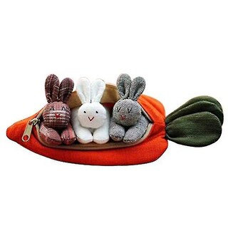 Foto 1 | Foto 1 | Venta Internacional - Zanahoria De Peluche Con 3 Conejitos De Peluche En El Interior Para Decoración