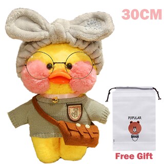 Foto 5 | Foto 5 | Peluche Con Forma De Pato Lalafanfan Con Accesorios, 30 Cm Y Más De 3 Años - Venta Internacional.
