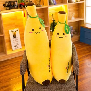 Foto 2 | Foto 2 | Juguete De Peluche Banana Fruit Series, 80 Cm, Suave, Para Bebés De 5 Años O Más - Venta Internacional.