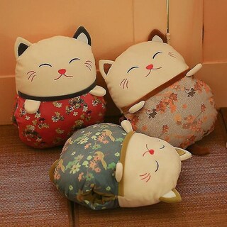 Foto 4 | Foto 4 | Cojín De Sofá Con Forma De Gato De Estilo Chino Plush Doll - Venta Internacional.