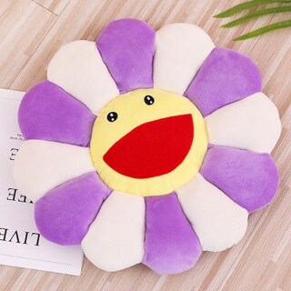 Foto 1 | Foto 1 | Alfombrilla De Peluche Con Forma De Girasol Con Forma De Girasol Y Girasol - Venta Internacional.