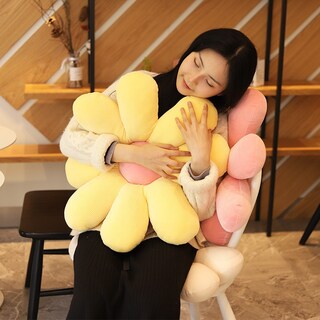 Foto 5 | Foto 5 | Cojín De Peluche Con Pétalos, Estilo Nórdico, Supersuave, 60 Cm - Venta Internacional.