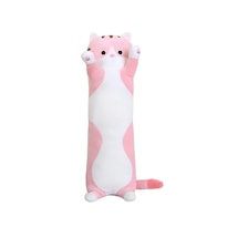 Peluche De Peluche Con Forma De Gato, 70 Cm De Largo, Diseño Suave Y Creativo - Venta Internacional.